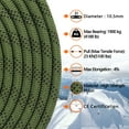thumbnail image 4 of AOLEBA 10.5 mm Static Climbing Rope 10M(32ft) 20M(64ft) 30M(96ft) 50M(160ft) 70M(230ft) Outdoor Rock Climbing Rope, Escape Rope Ice Climbing Equipment Fire Rescue Parachute Rope, 4 of 7