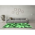 thumbnail image 3 of Ahgly Company Indoor Rectangle Abstract Emerald Green Modern Area Rugs, 6' x 9', 3 of 4