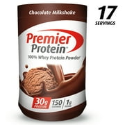 (2 pack) (2 Pack) Premier Protein 100% Whey Protein Powder, Chocolate Milkshake, 30g Protein, 1.75 Lb