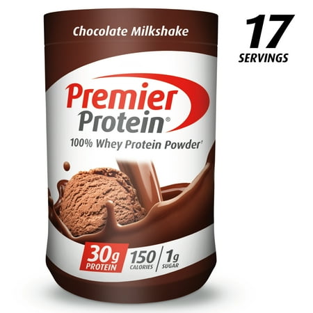 (2 pack) (2 Pack) Premier Protein 100% Whey Protein Powder, Chocolate Milkshake, 30g Protein, 1.75 Lb