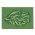 thumbnail image 1 of Golf Cutting Board, Layout of a Setting with Water Hazards Trees Design Fairway Perspective, Decorative Tempered Glass Cutting and Serving Board, in 3 Sizes, by Ambesonne, 1 of 2