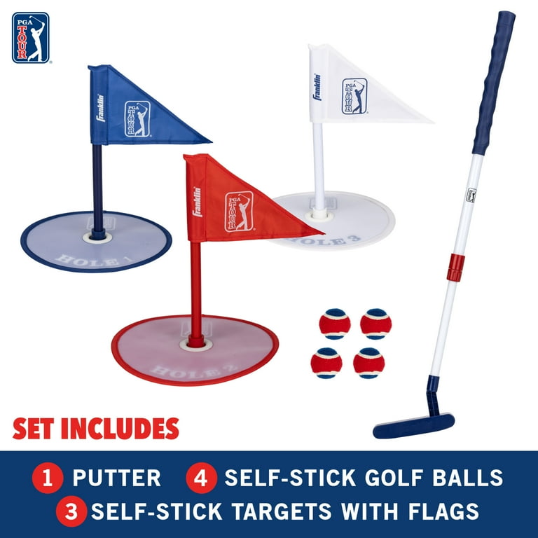 Franklin Sports Kids Indoor Mini Golf Set - PGA TOUR Putt N Stick