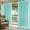 Turquoise Green, variant on 2 Panels Outdoor Curtains for Patio Waterproof 54"x84" Bluish Green Retro Greek Key Weatherproof Privacy Outsides Curtains, Greece Ancient Rustic Geometric Grommet Thermal Drapes for Cabana Porch
