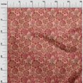 thumbnail image 3 of oneOone Cotton Poplin Twill Red Fabric Floral Craft Projects Decor Fabric Printed By The Yard 56 Inch Wide, 3 of 4
