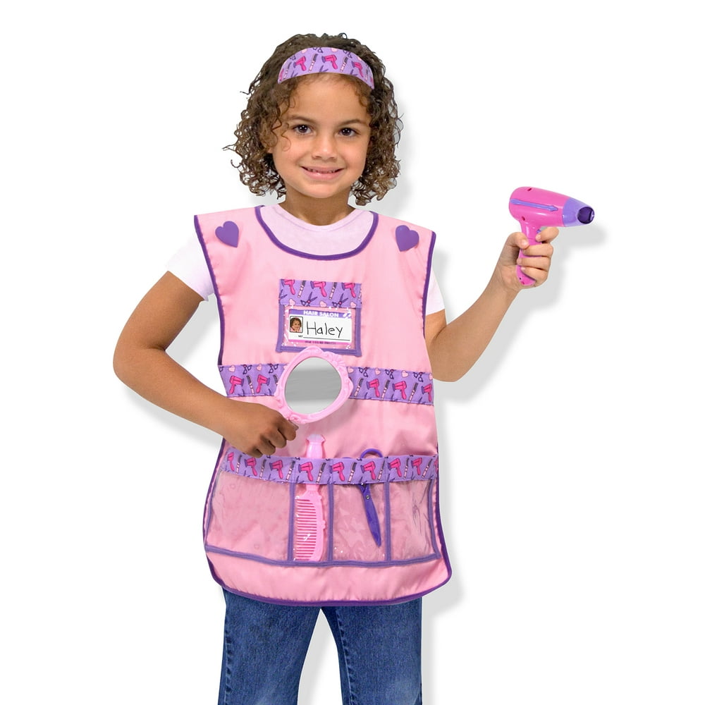 Melissa & Doug Hair Stylist Role Play Costume Dress-Up Set (7 pcs) - Walmart.com - Walmart.com