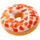 thumbnail image 1 of Cojín de peluche redondo con forma de donut en la espalda, para oficina, silla de coche (tentación de fruta fragante), 1 of 4