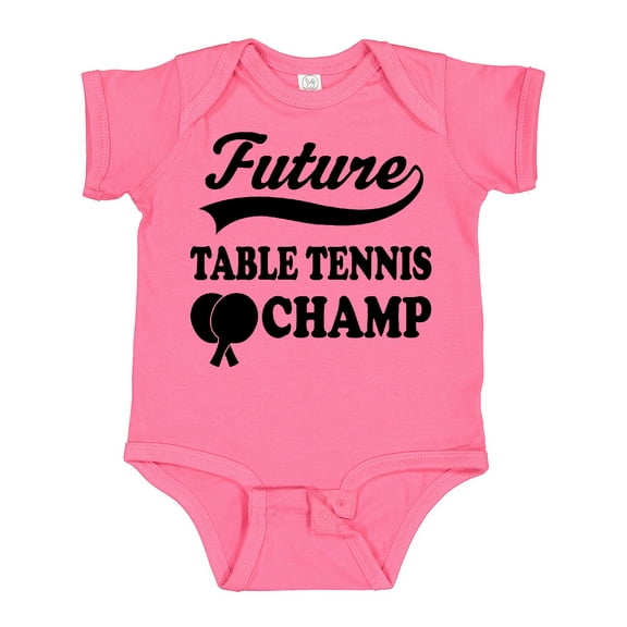 Inktastic Table Tennis Future Champ Boys or Girls Baby Bodysuit
