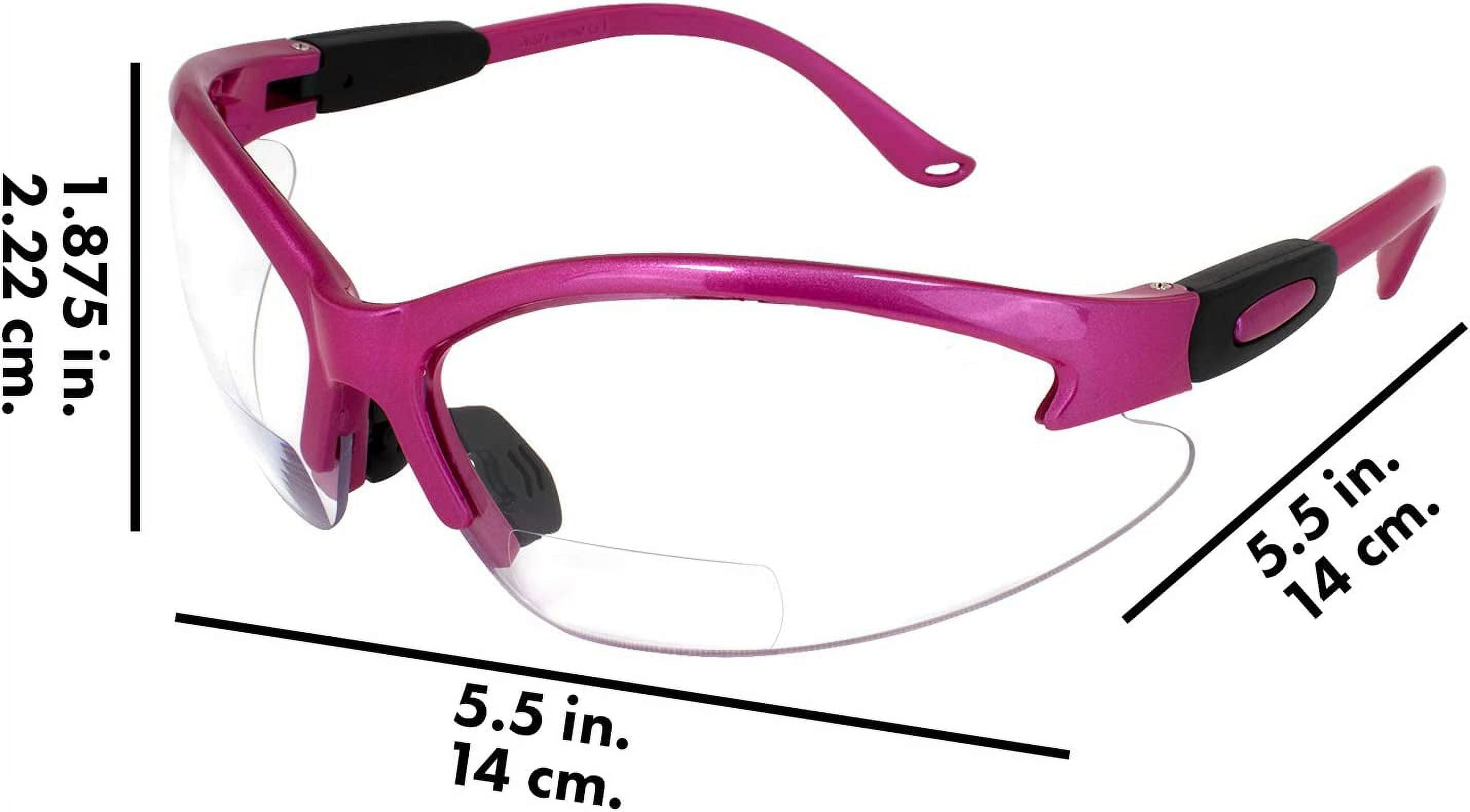 Safety Cougar Safety Glasses With Pink 2.0 Clear Lens