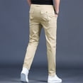 thumbnail image 6 of Ierhent Men's Slim Fit Workday Khaki Smart Flex Pants(,XL), 6 of 6