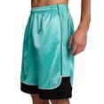 thumbnail image 5 of AND1 Men's and Big Men's All Court Colorblock Short, 11" inseam, up to Size 5XL, 5 of 6