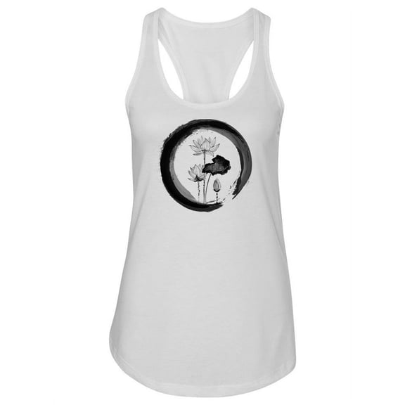 Black Enso Zen Circle Tank Women -Image by Shutterstock, Female XX-Large