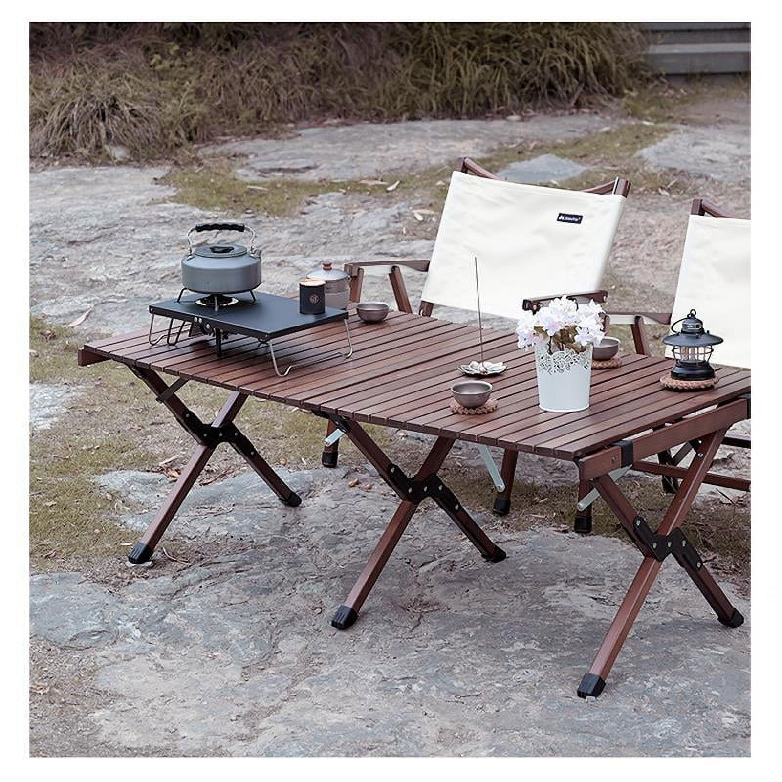 Mini Camping Stove Table With Heat Gas Burner Holder Foldable Stove Outdoor  Compatible Travel Picnic Table Aluminum Alloy