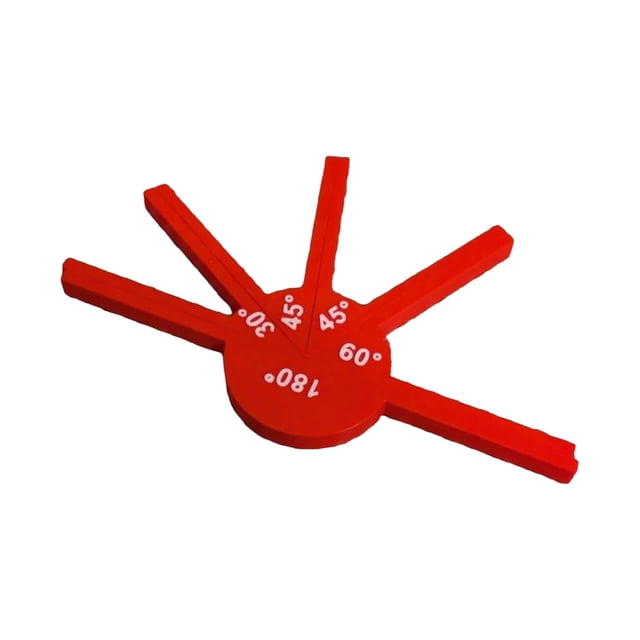 Geometric Angle Measurement Tool Durable Math Teaching Instrument for Classroom Learning and Student Education