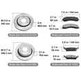 thumbnail image 4 of VEVOR Front and Rear Brake Kit Compatible with 2012-2020 Ford F-150(MPB Only), Drilled and Slotted Brake Rotors Ceramic Brake Pads Replacement, 13.8" Front Rotors 13.7" Rear Rotors, 4 of 9