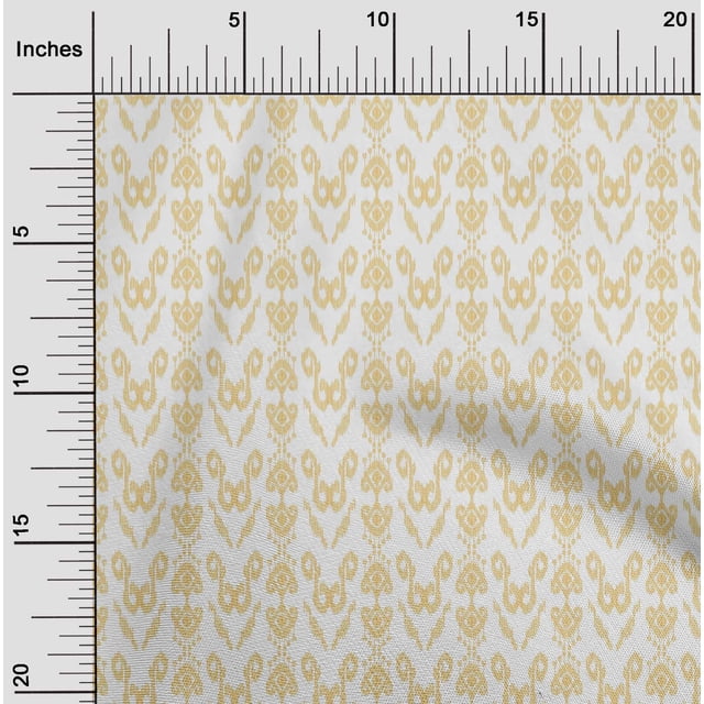 oneOone Polyester Lycra Fabric Ethnic Ikat Print Fabric BTY 56 Inch Wide
