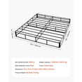 thumbnail image 3 of No Box Spring Needed King Bed Frame, Heavy Duty 3500 lbs Support - Washable Fabric Cover, 9" Mattress Platform, Easy Setup, 79.1" L x 75.8" W, 3 of 11