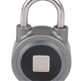 thumbnail image 2 of Fingerprint Padlock Bluetooth App Control IP65 Waterproof Safety Electronic Lock for Locker Drawer Office Gym Grey, 2 of 2