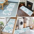 thumbnail image 5 of 2'x6' Rug Runners for Hallways Kitchen, Aqua Coastal Non Slip Entryway Beside Floor Carpet Runner, Summer Nautical Starfish Beach Coral Washable Laundry Room Bedroom Throw Rugs Mat for Family Pet, 5 of 8