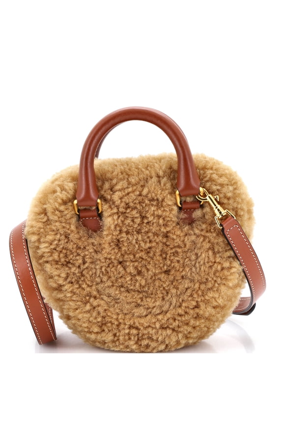 Pre-Owned Heart Bag Shearling with Leather Medium By Rebag