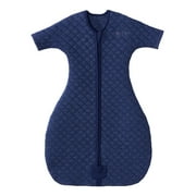 HALO SleepSack Easy Transition, 100% Cotton, Navy Heather, Boys, Small, 3-6 Months