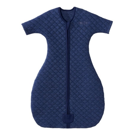 HALO SleepSack Easy Transition, 100% Cotton, Navy Heather, Boys, Small, 3-6 Months