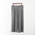 thumbnail image 2 of Chbgutlmr Pants for Women Capris Pajama Soft Comfy Loose Straight Leg Trousers Casual Homewear Summer, 2 of 6