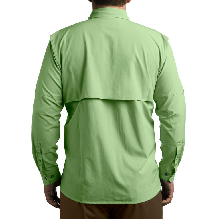 Whitewater Lightweight Moisture Wicking Long Sleeve Fishing Shirt with UPF  50 (Reef, 3X-Large)