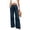 B#Dark Blue, variant on DPTALR Women's Solid Color Elastic Waisted Sports Casual Pants,Dark Blue,Size L