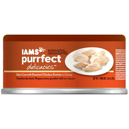 UPC 019014702824 product image for Iams Purrfect Delicacies Select Cuts With Roasted Chicken Wet Canned Cat Food, 2 | upcitemdb.com