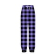 thumbnail image 6 of Dovford Women Plaid Pajama Pants Comfy Lounge Pants Sleep Pj Bottoms Jogger Trousers with Pockets Drawstring, 6 of 6
