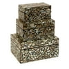 Neal Mother of Pearl Boxes - Set of 3