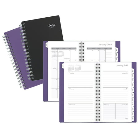 Mead Basic Weekly-Monthly Pocket Planner with Tabs -