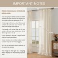 thumbnail image 6 of Boho Lace Curtains 2 Panels 45 Inches -cute Vintage Victorian Sheer Panel Drape French Country Floral Pattern & Tassel Light Filtering Privacy For Bedroom Dining Living Room Beige W52x L45, 6 of 6