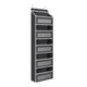 thumbnail image 1 of Organizador de almacenamiento para puerta, colgador de puerta, ahorrador de espacio, gran capacidad, 5 unidades Negro, 1 of 9