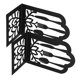 thumbnail image 1 of WEUVEB 1Par Sujetalibros Decorativos De Metal Negro Para Documentos Y Revistas En Estantes, 1 of 8