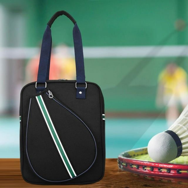 DYNWAVECA Tennis Bag Water Resistant Racquet Holder Practical Pouch Fashion Professional Tennis Racket Bag for Outdoor Travel Beginners black 1 shoulder