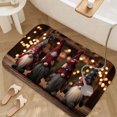 thumbnail image 3 of 1pc Christmas Pattern Absorbent Non-Slip Bathroom Thickened Flannel Rug Decor,Soft,Quick Drying,Suitable For Indoor/outdoor Use,Bathrooms,Bedrooms,Kitchens,Terrace,Laundry Rooms,16"x24", 3 of 9