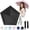 Black, variant on Japan Pencil Umbrella, Japanese Ultra Light Mini Travel Umbrella with Upf 50+ Sun Protection, for Rain, Backpack, Handbag, Commute, Beach, Hiking, Outdoor Use