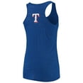 thumbnail image 2 of Women's Soft as a Grape Royal Texas Rangers Plus Size Swing for the Fences Racerback Tank Top, 2 of 3