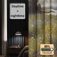 thumbnail image 3 of Spring Floral Blackout Curtains for Bedroom/Living Room, Pinch Pleated Black Out Curtains, Modern Oil Painting Botanical Pastoral Room Darkening Window Drapes with Hooks 2 Panels, 59"x70", 3 of 8