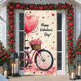 thumbnail image 6 of Heart-shaped Love Banner Puppy Pattern Heart Display Red Pink Rose Decor Romantic Backdrop for Valentine's Day Wedding Pet Party, 6 of 9