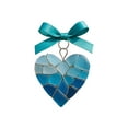 thumbnail image 2 of Miogawg Blue Bow Ribbon Metal Twisted Wires Pendant Sea Glass Pendant, 2 of 6