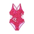 thumbnail image 2 of 2026 New One Piece Swimsuits Tummy Control -Slimming Bathing Suit Neon 1 Piece Beach Outfit Sexy Sport Swim Suits, Summer One-Piece Swimsuit -Swimwear for 1-5 Years (Hot Pink, 3-4 Years), 2 of 4