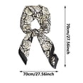 thumbnail image 4 of YUEHUA Square Silk Scarf Bandana Women Satin Hair Wrap Head Scarf Lightweight Travel Neck Scarves Floral Design, 4 of 5