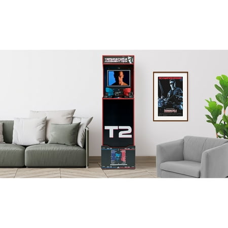 Arcade1UP Terminator 2 Judgment Day Arcade with Riser and Lit Marquee