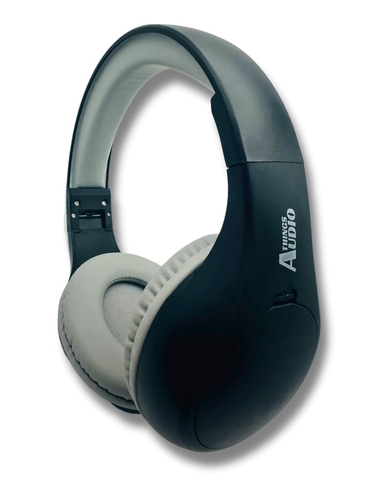 FM Radio Headphones Pull-Out Antenna, Great Reception, Sound Quality, Light Weight, Walking, Ease of Use, Jogging, Relaxing, School, Talk Radio, Require 2AA Batteries (Not Included) Black & Gray