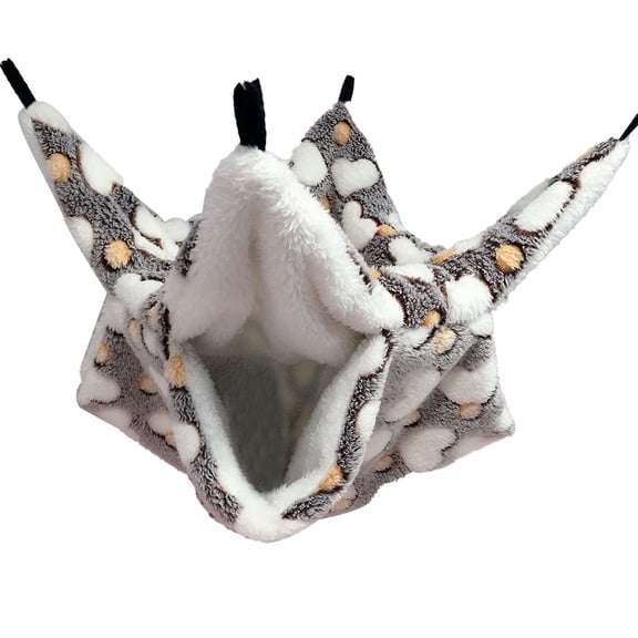 Greeniant Hamaca de rata hecha a mano diseño especial cama colgante práctica suministros para mascotas de lana para hámster ardilla Type3 NO3