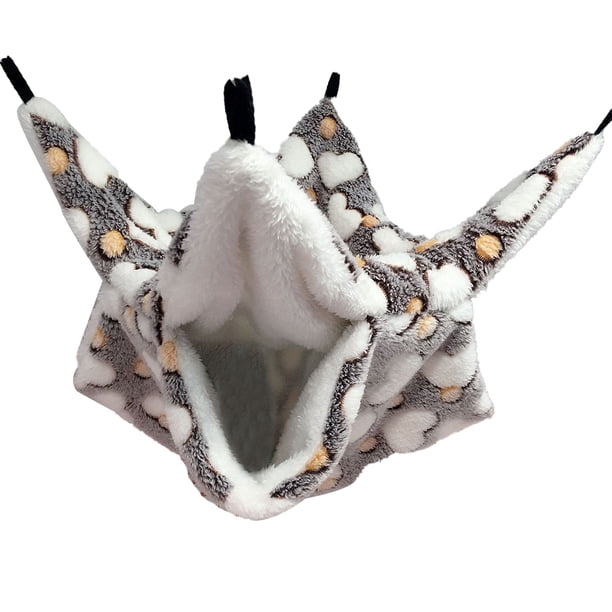 Greeniant Hamaca de rata hecha a mano diseño especial cama colgante práctica suministros para mascotas de lana para hámster ardilla Type3 NO3