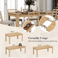 thumbnail image 6 of Harper & Bright Designs 7 Piece Extendable Dining Table Set for 6 Wooden Mutifunctional Dining Table with 12” Leaf and 2 Drawers, 6 Dining Chairs with Soft Cushion, Natural Wood Wash, 6 of 20