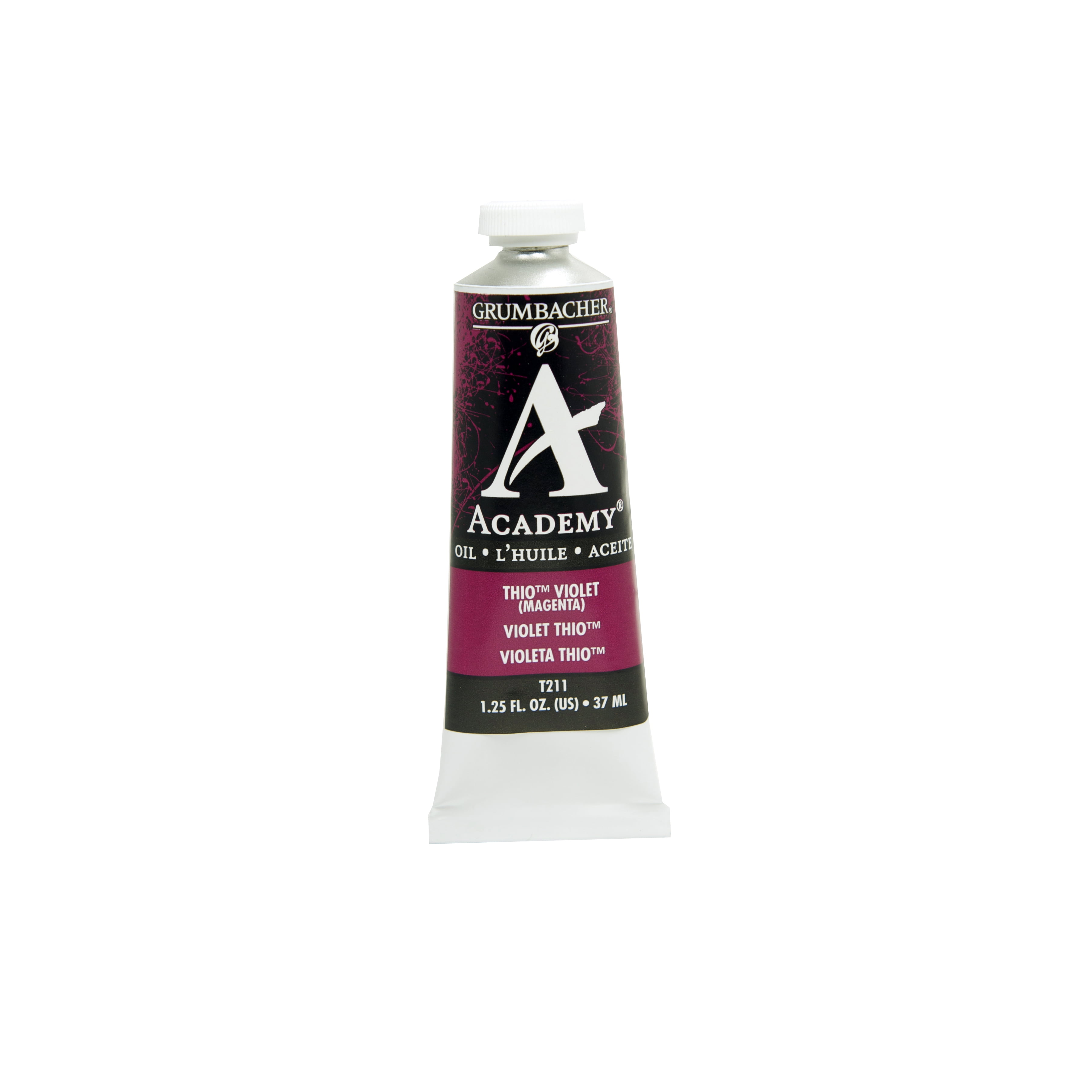 Grumbacher Academy Oil Color, 37ml Tube, Thio Violet (Magenta)